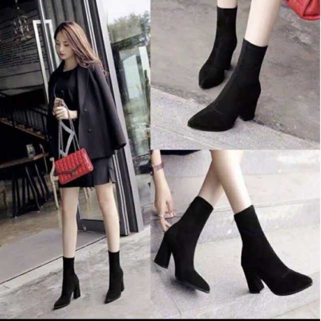 BT17 SEPATU ANKLE BOOTS IMPORT WANITA KOREA BRITISH SUEDE SIZE 39 REAL PICTURE