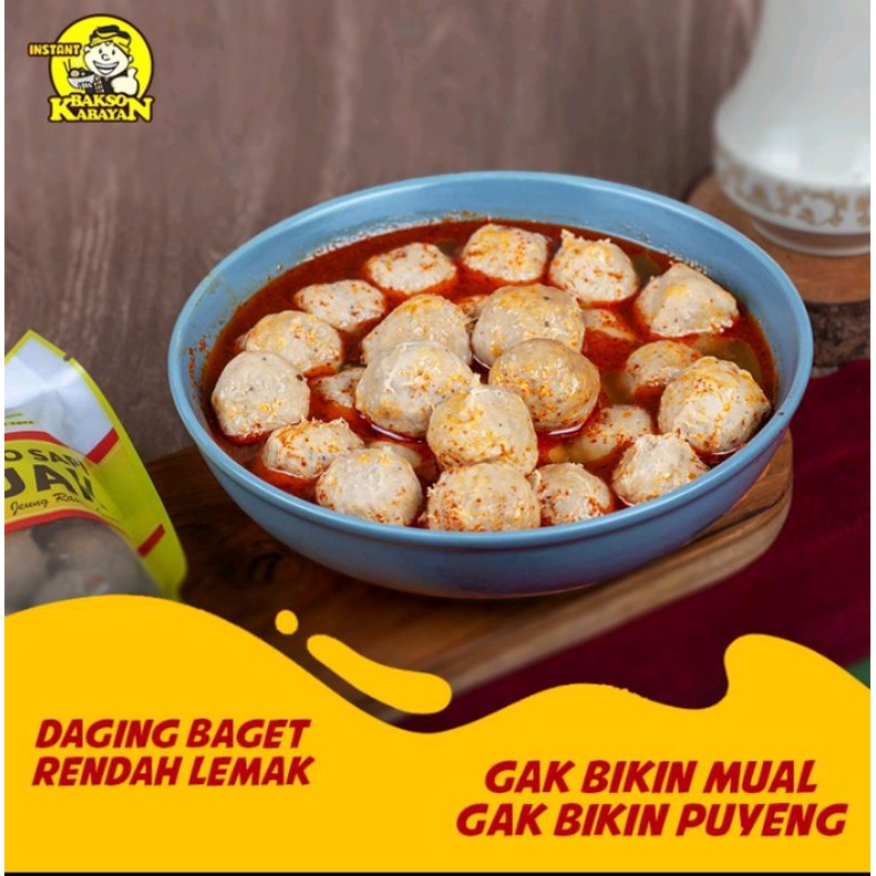 Jual Bakso Sapi Bakso Halus Instan Khas Kabayan Isi 15 Pcs Shopee