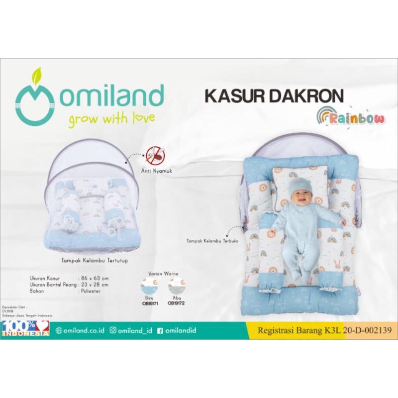 Omiland kasur dakron bayi rainbow series