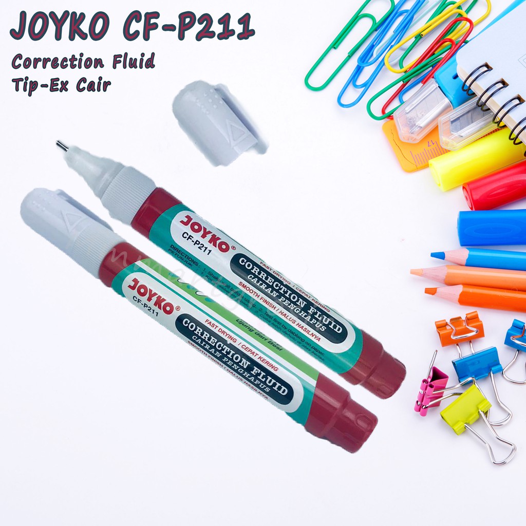 Joyko CF-P211 / Correction Fluid / Tip-Ex Cair / Merah