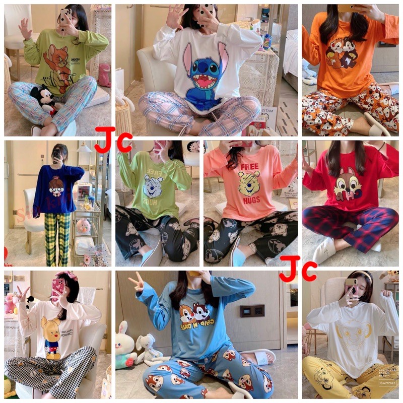 JC- STELAN IMPORT PP OVERSIZE / Set Piyama wanita Import murah / stelan tidur Wanita kekinian