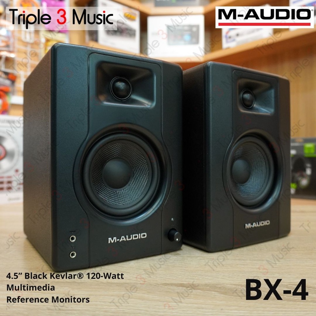 M-AUDIO BX4 BX-4 4.5 inch Pair Speaker Monitor Flat Original