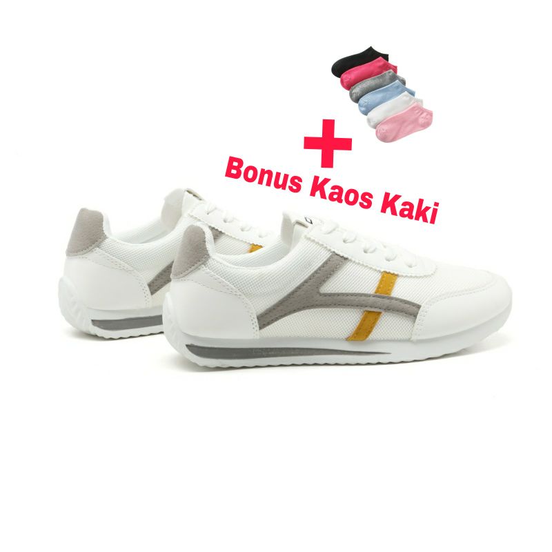 PROMO 12.12 BIGSALE Dosan Sepatu Sneakers Wanita BONUS KAOSKAKI Sport Shoes 360 hpd507