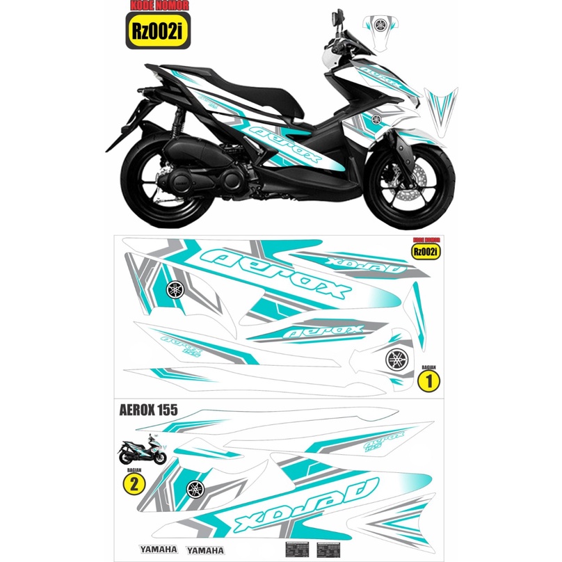 striping aerox 155 / decal aerox 155 / variasi aerox 155