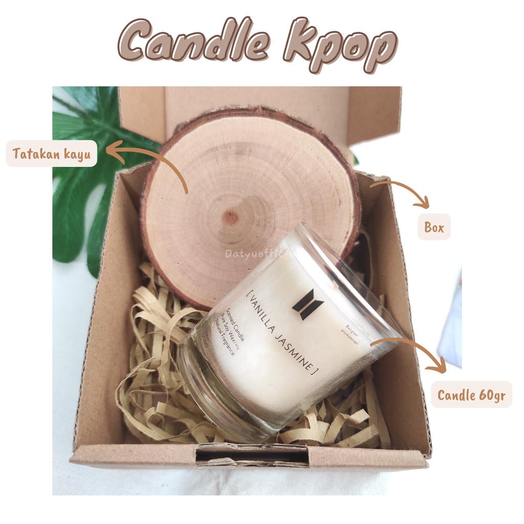 [BTS] KPOP SCENTED CANDLE - 60gr - LILIN AROMATERAPI | Datyu