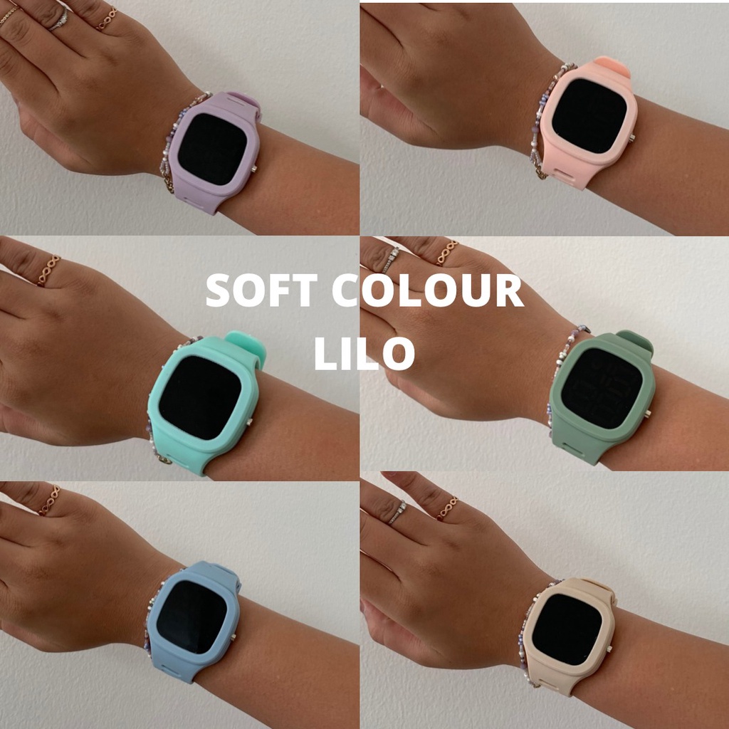 LILO SOFT COLOUR HUHU JAM DIGITAL (HARGA OPENING PROMO) *stok terbatas + bergaransi