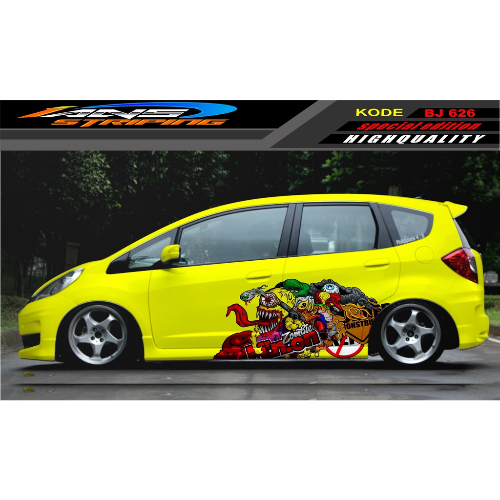 DECAL STICKER MOBIL JAZZ BRIO AVANZA SIGRA YARIS / STIKER VARIASI MOBIL / MODIF STICKER MOBIL 626