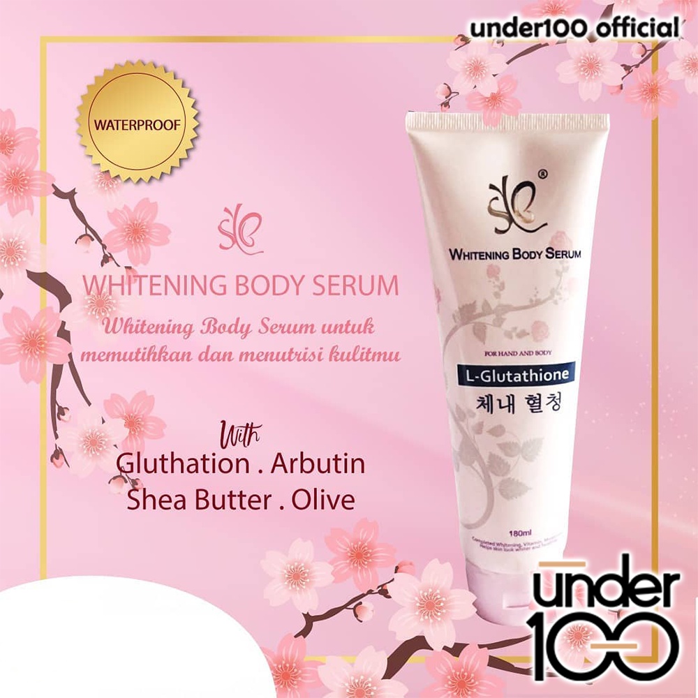 ❤ UNDER100 ❤ SYB Whitening Body Serum 180ml | Body Loyion | Pemutih Badan | BPOM