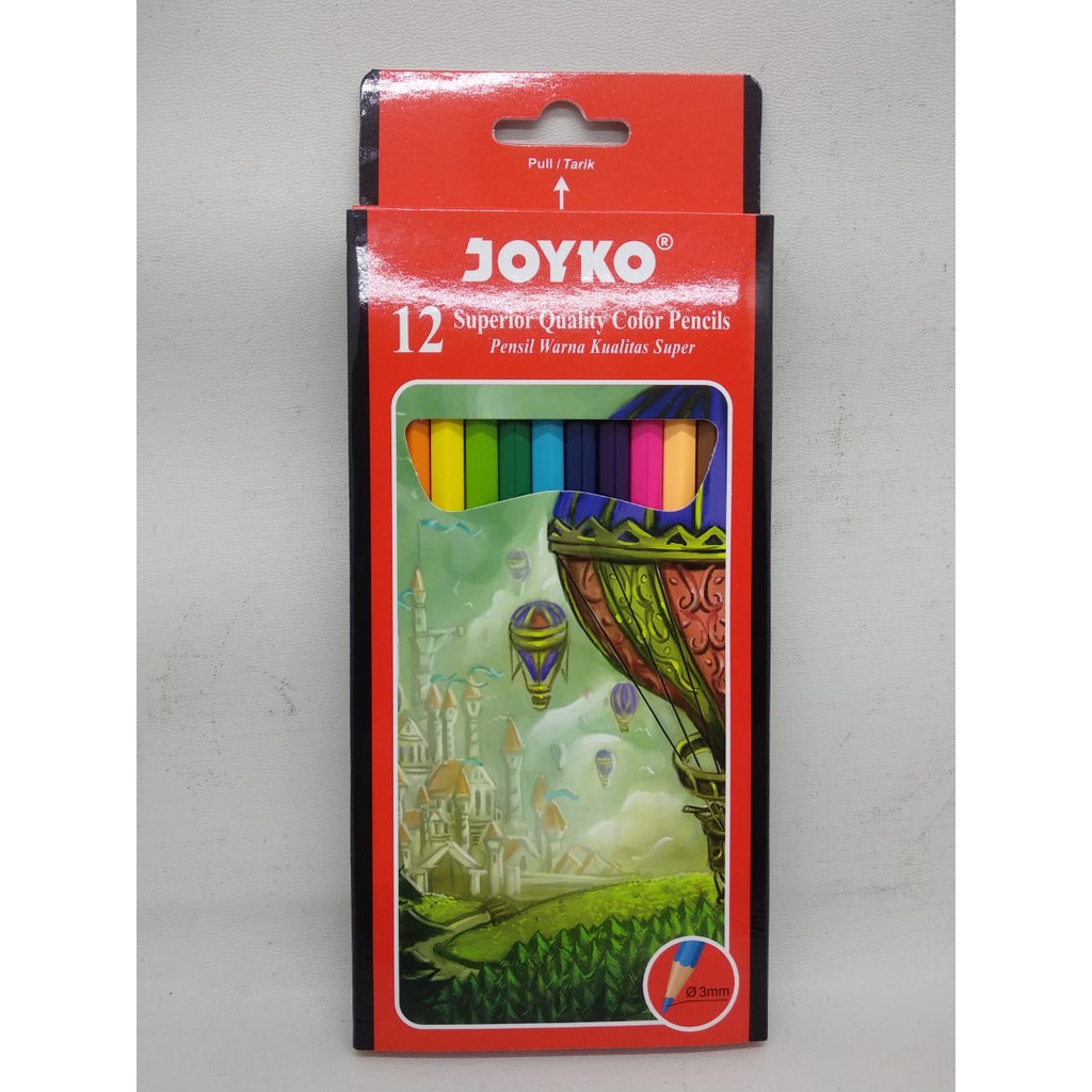 

Pensil warna / color pencils 12 warna cp 100 Joyko