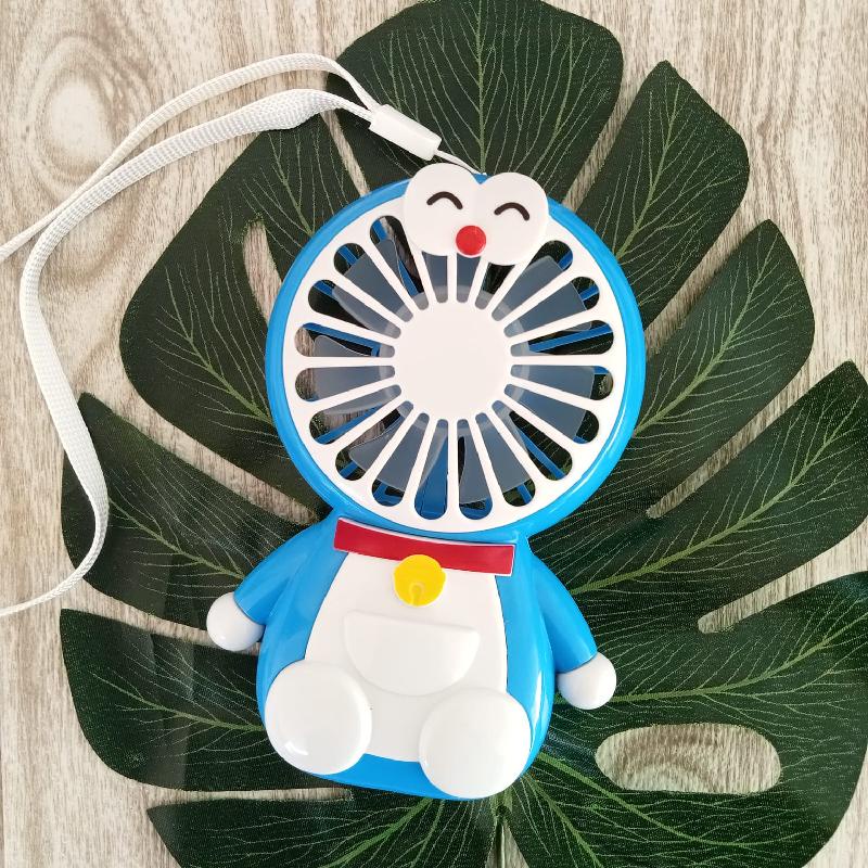 Mini Fan Kipas Angin Portable USB Karakter Ada Tali Gantung