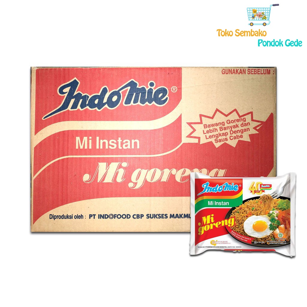 

Indomie Goreng 1 dus 40pcs