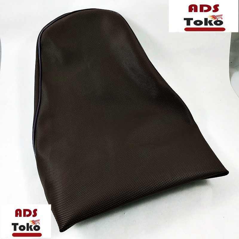sarung  jok kulit scoopy coklat cover bungkus jok motor