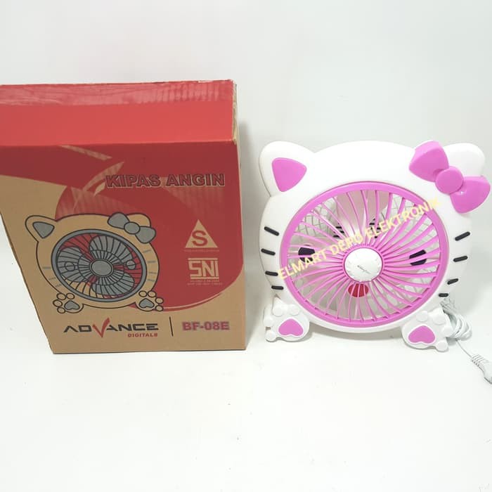 ADVANCE kipas angin karakter 8 inch BF 08E / kipas angin hello kitty