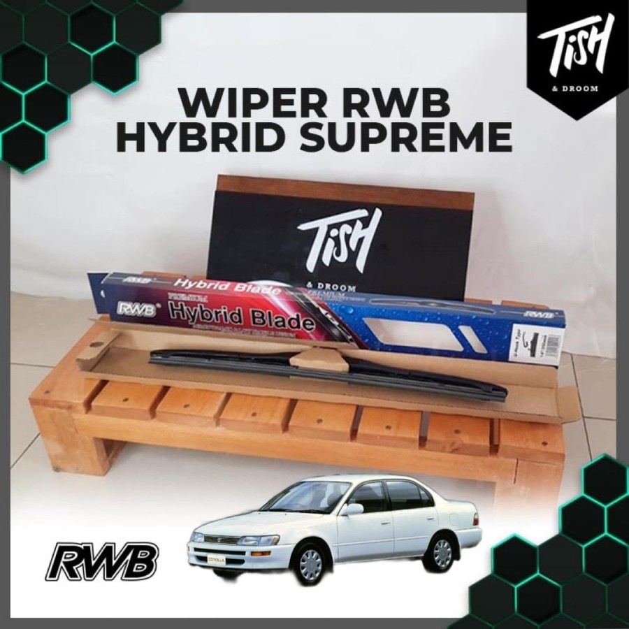 Wiper Corolla Sprinter Great Gen7 E100 1991 Hybrid RWB Supreme 2 PCS