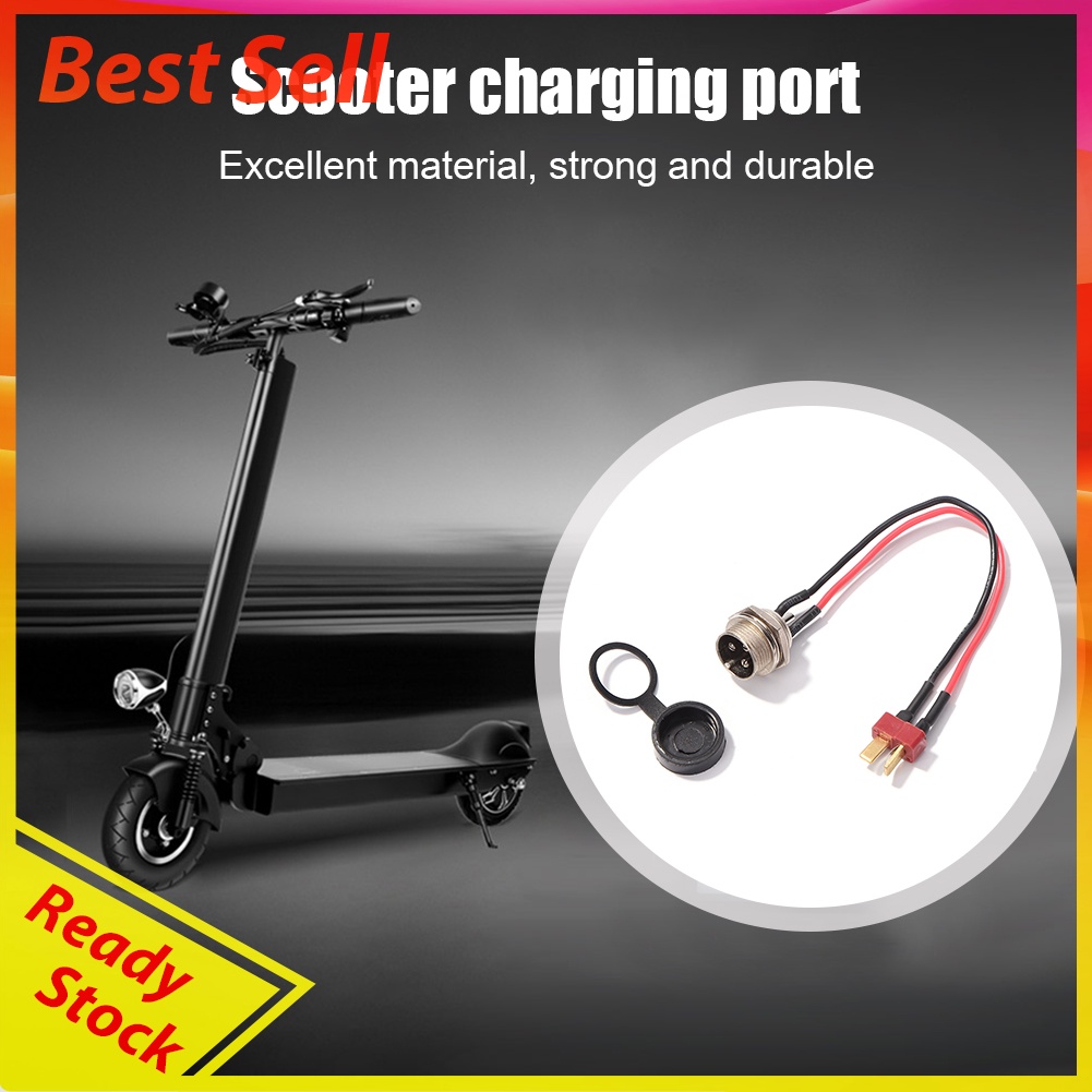 Electric Scooter Parts Power Charger T-head Charging Port for KUGOO M4 PRO