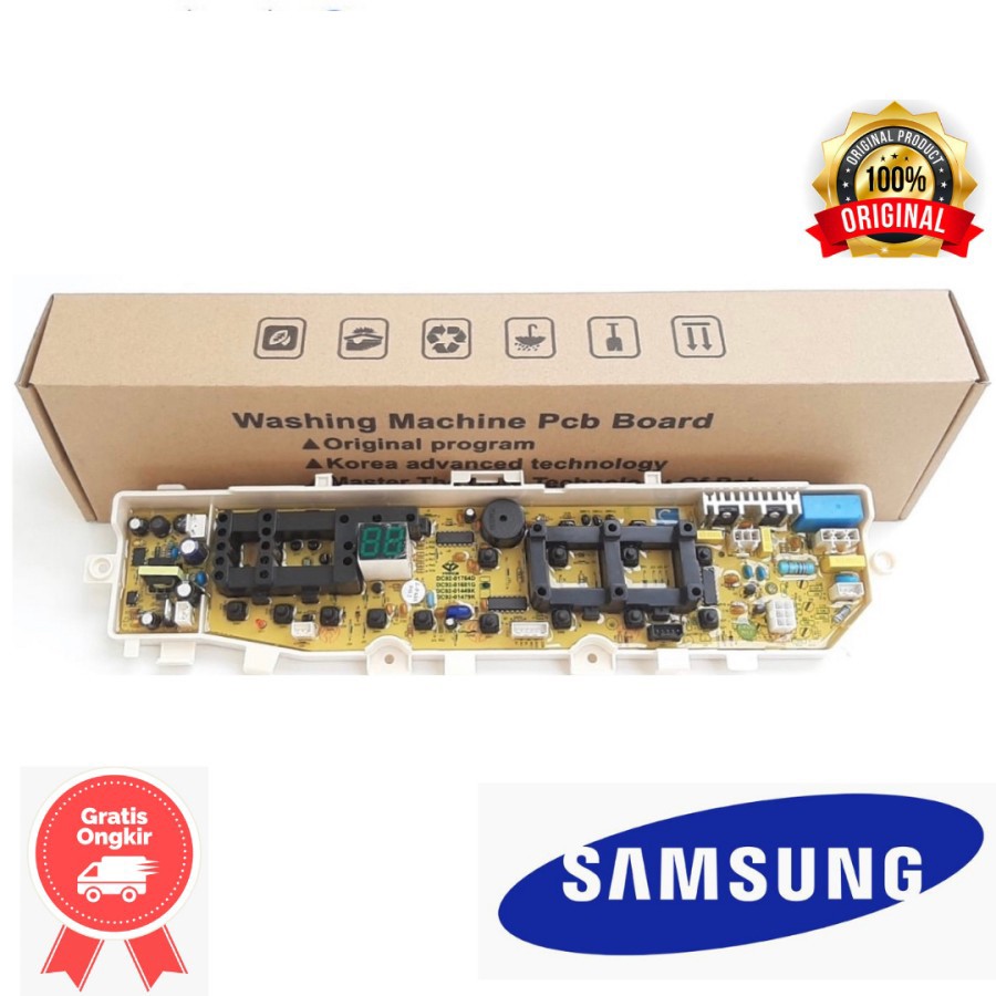 control board modul PCB mesin cuci Samsung 13 tombol dc92-01681g-DC92-01449K