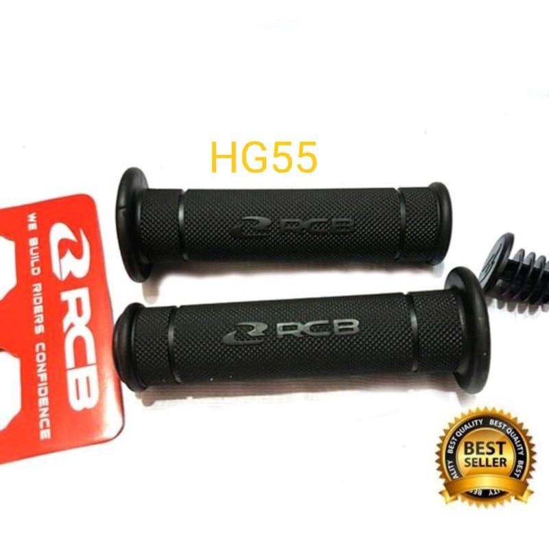 HANDGRIP GRIP SARUNG GAS RCB ORIGINAL HG 55/ HG 66 HITAM UNIVERSAL