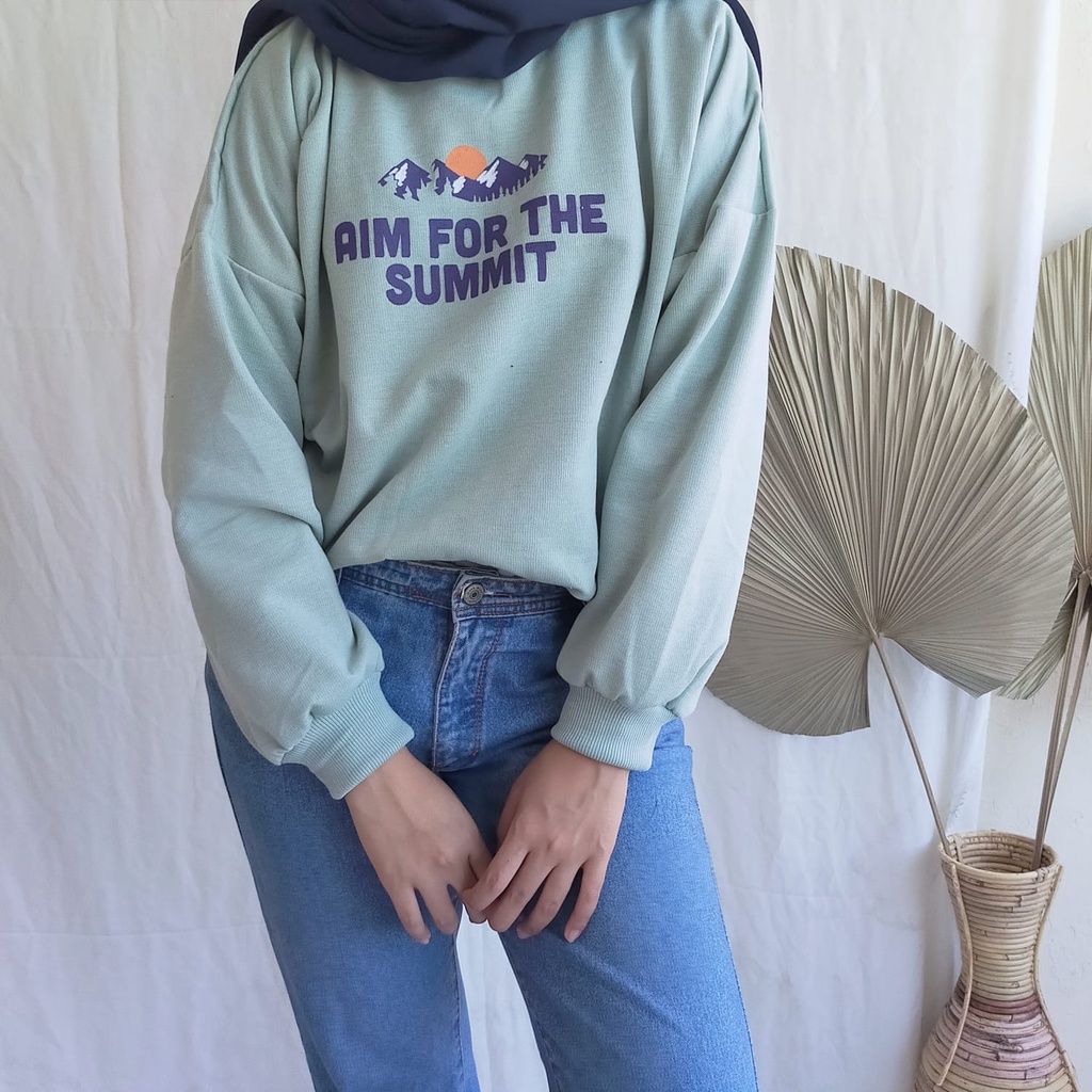 Aim For Summit Sweater Oversize Sweatshirt / sweater over size / hoodie over size / jaket over size 