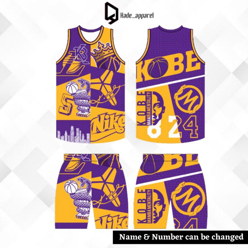 Jersey Basket Kobe dewasa