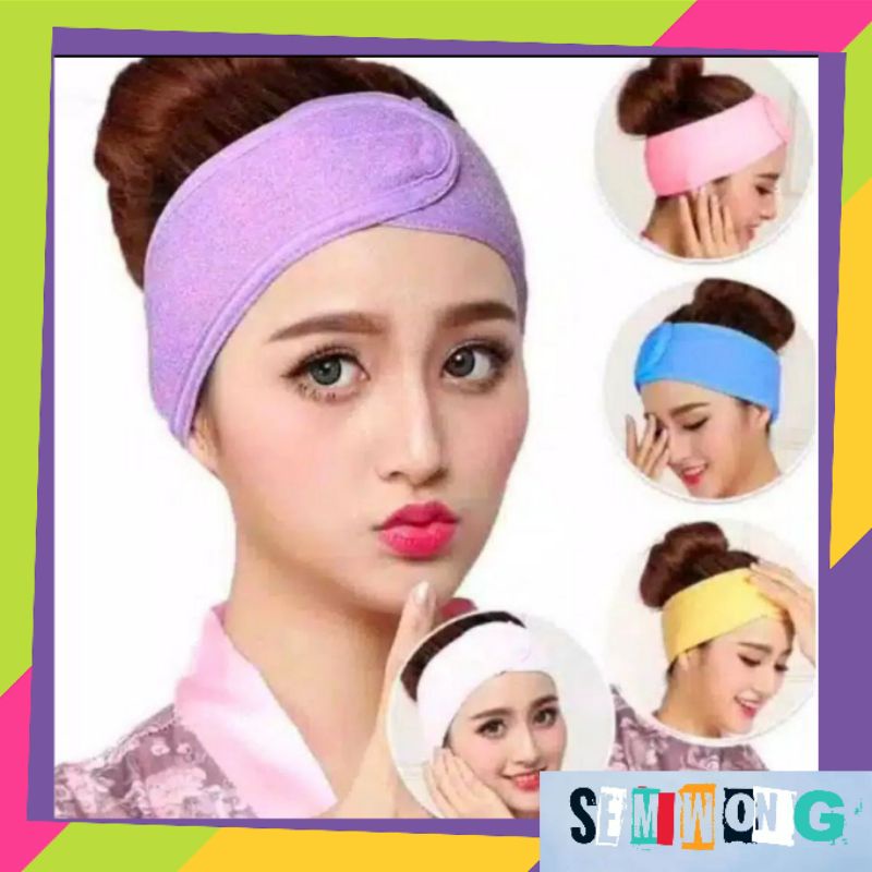 BANDO Mandi HANDUK Ikat kepala / Headband / Bandana masker Facial