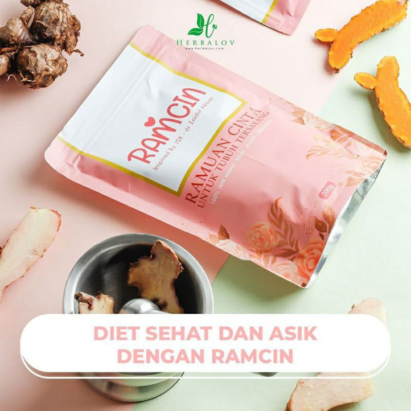 

RAMCIN | RAMPAI CINTA BY. HERBALOV 100% herbal alami dari jahe merah, lengkuas, sereh, dan kunyit