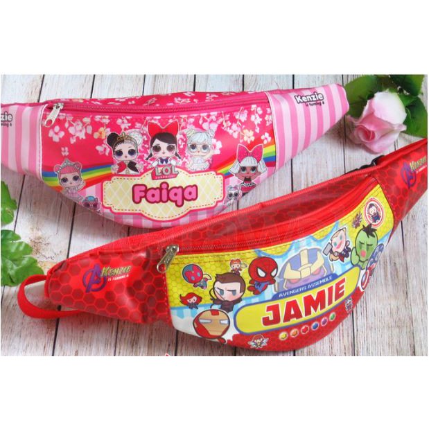 

FREE DESAIN WAIST BAG Tas Pinggang souvenir bingkisan Hamper Ulang tahun anak Goodie bag Ultah