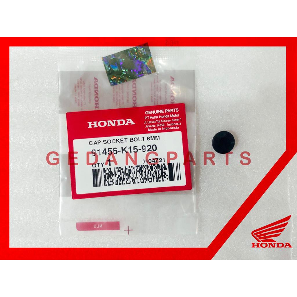 CAP SOCKET BOLT 8MM - TUTUP BAUT STANG CB150R ORI 91456-K15-920