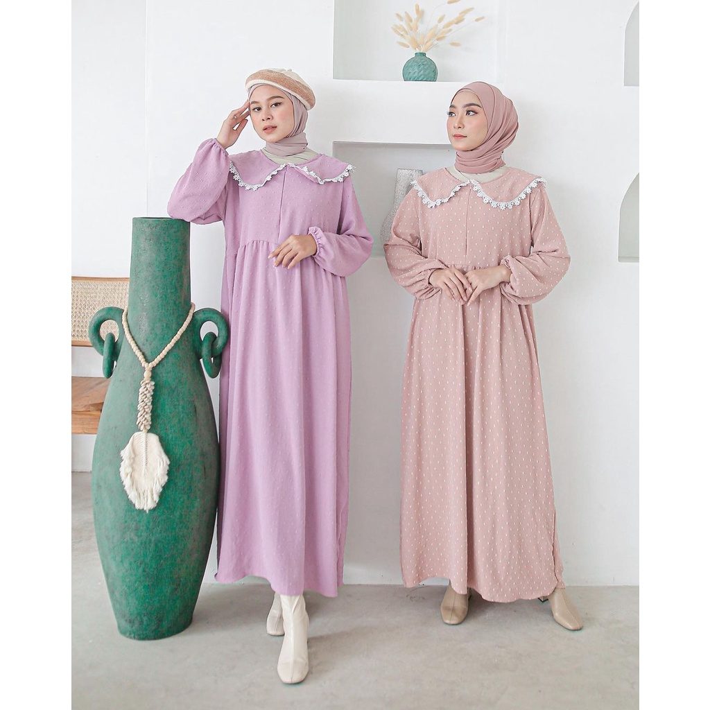 Nazia Maxi Dress | Gamis Muslimah Premium Rayon Uragiri