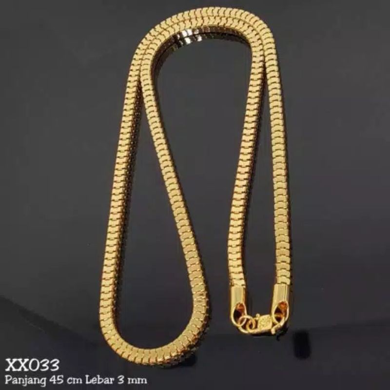 Fifi Fashion - Kalung Milano Kaca Mewah Mengkilat-Set Perhiasan Xuping