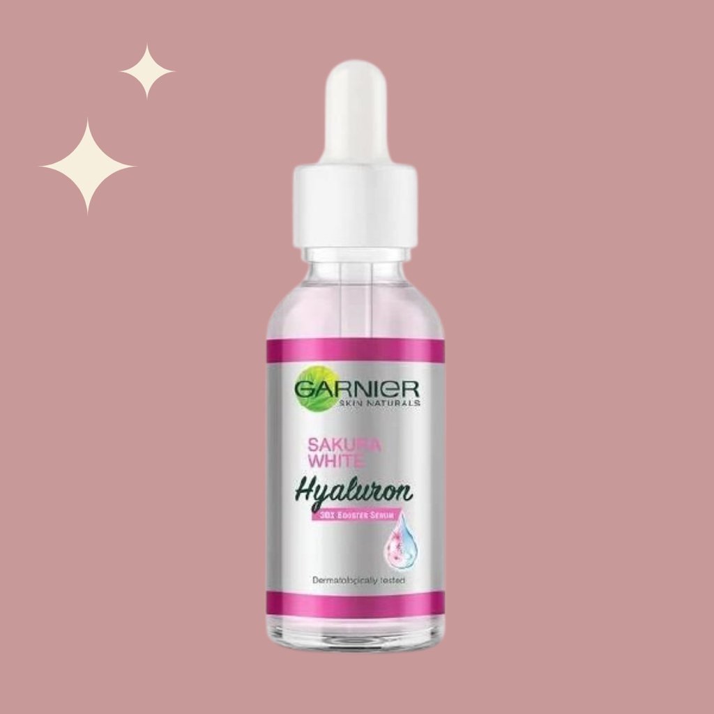 Garnier Skin Naturals Sakura White Hyaluron Booster Serum 30ml - Essence Ampoule Toner Moisturizer P