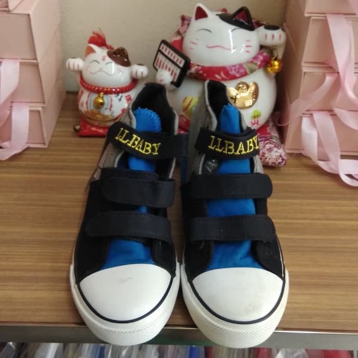 Paling Laris SEPATU ANAK CEWEK IMPORT BRANDED SHOES PAUL FRANK BOOTS BLACK BLUE KID keren