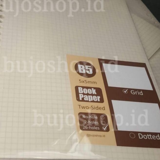 

PROMO 11.11 (nkj-597) Kertas Binder (Loose Leaf) B5 Bookpaper Grid-Dotted-Blank (kotak-titik-polos)