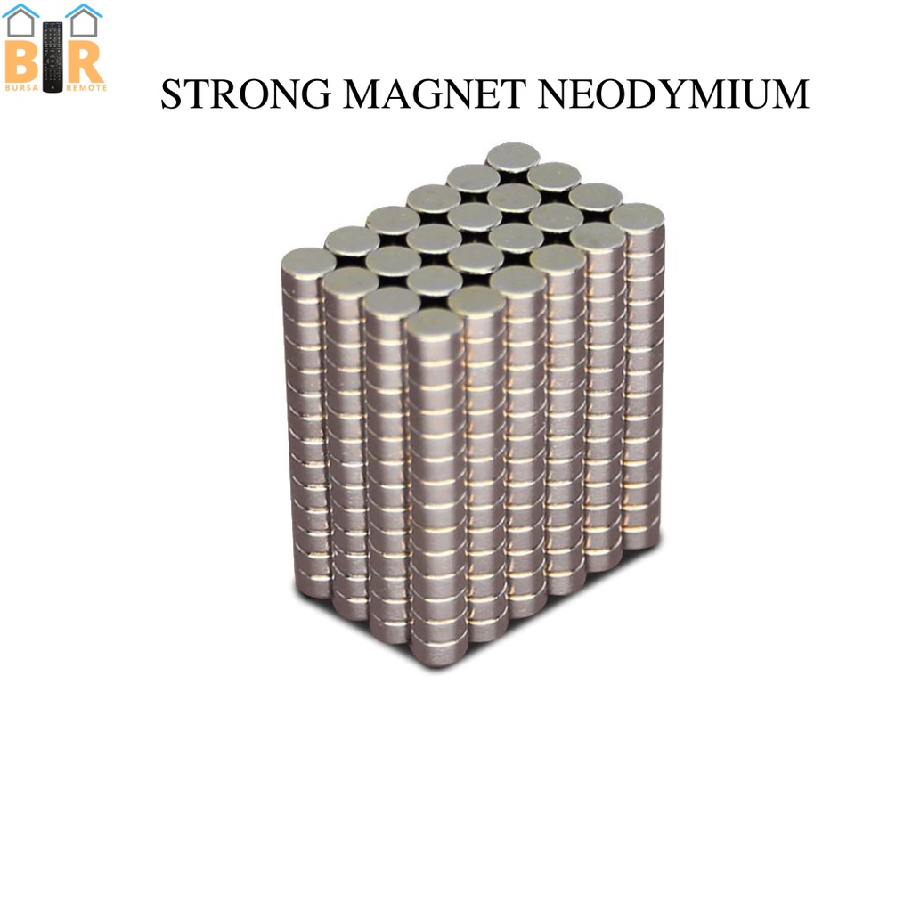 MAGNET NEODYMIUM NdFeB N50 STRONG MAGNET 4MM X 2MM KOIN NEO BULAT