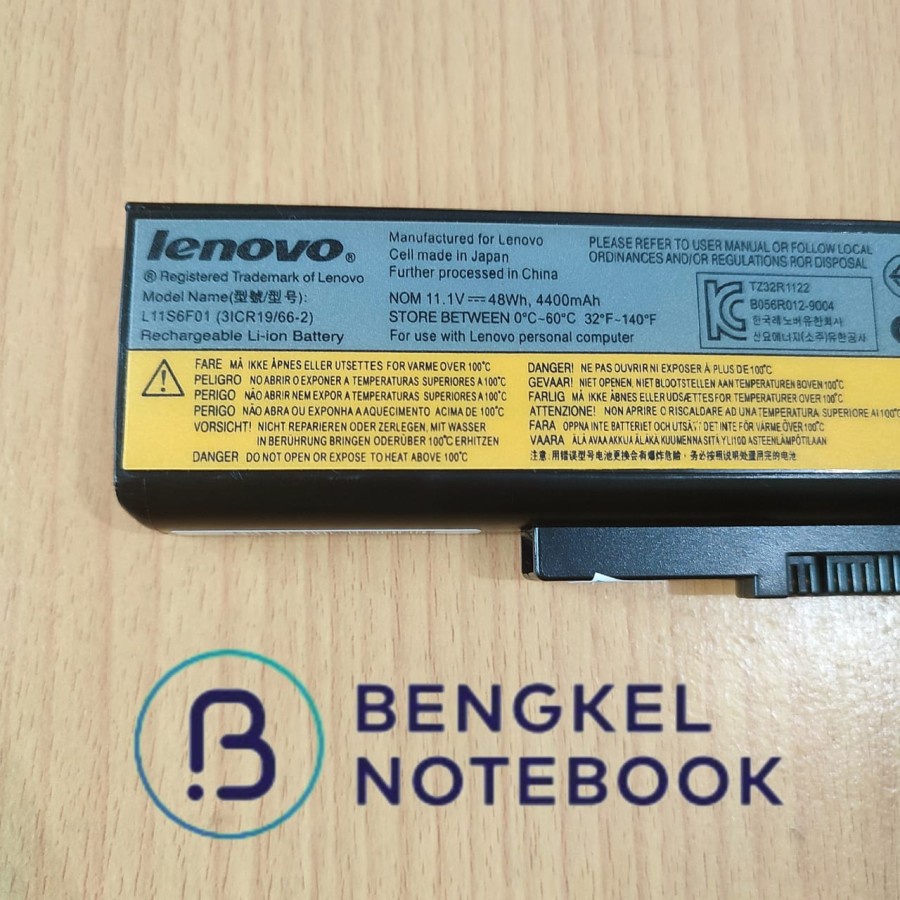 Baterai Lenovo Ideapad G585 V480 Y480 Y580 Z380 Z480 Z485 Z580 Z585