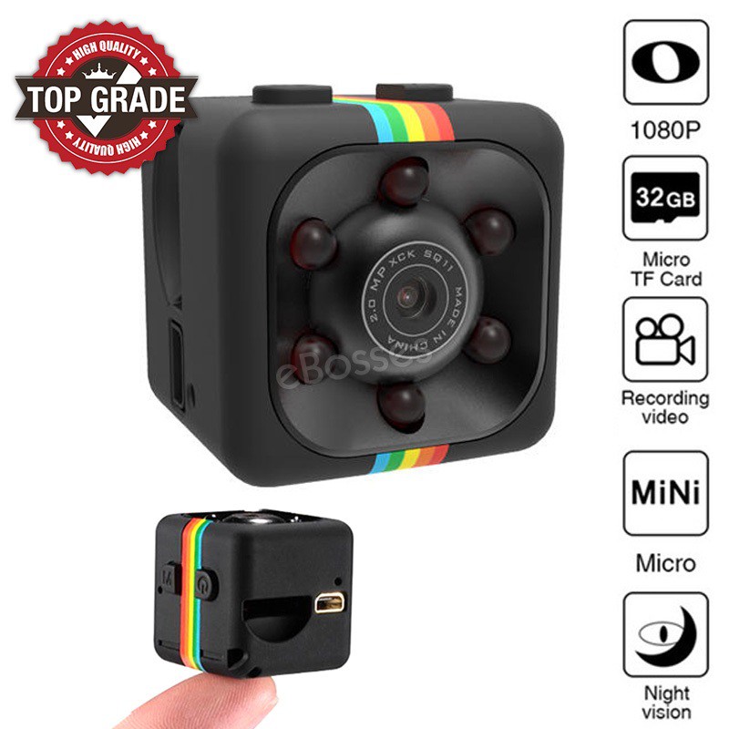 SPY CAMERA MINI SQ11 FULL HD 1080P NIGHT VISION / CAMERA SQ-11 MINI