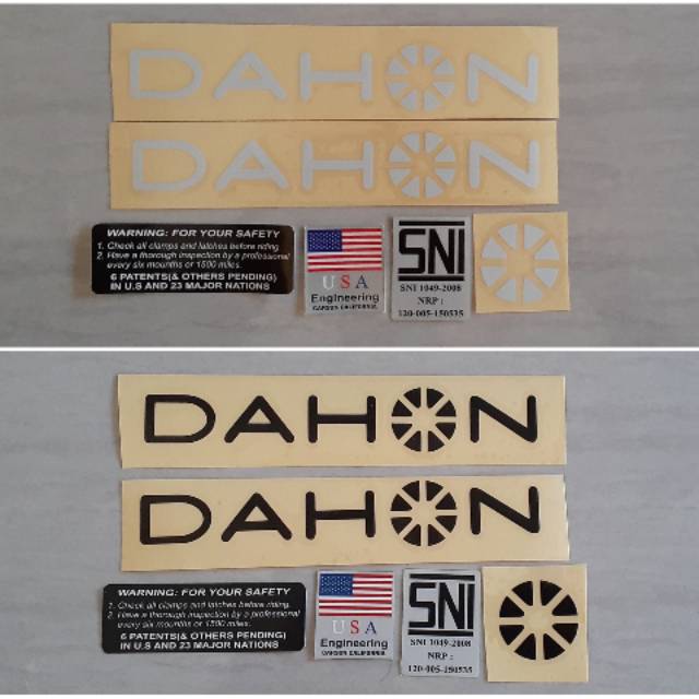 Sticker stiker  cutting frame seli sepeda  lipat  dahon  