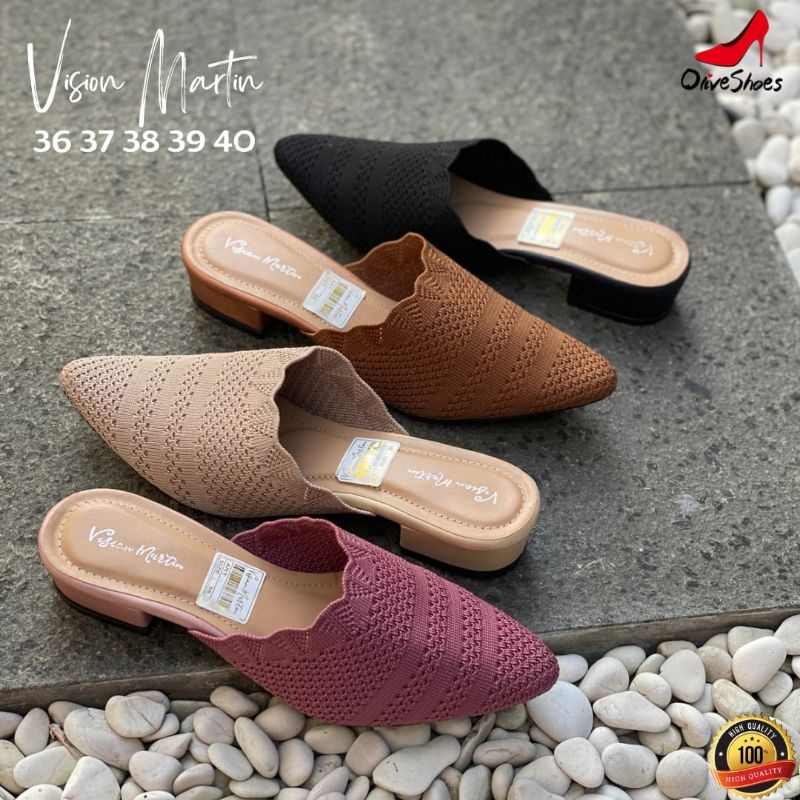 PROMO Sepatu flat khalifa ORI rajut import