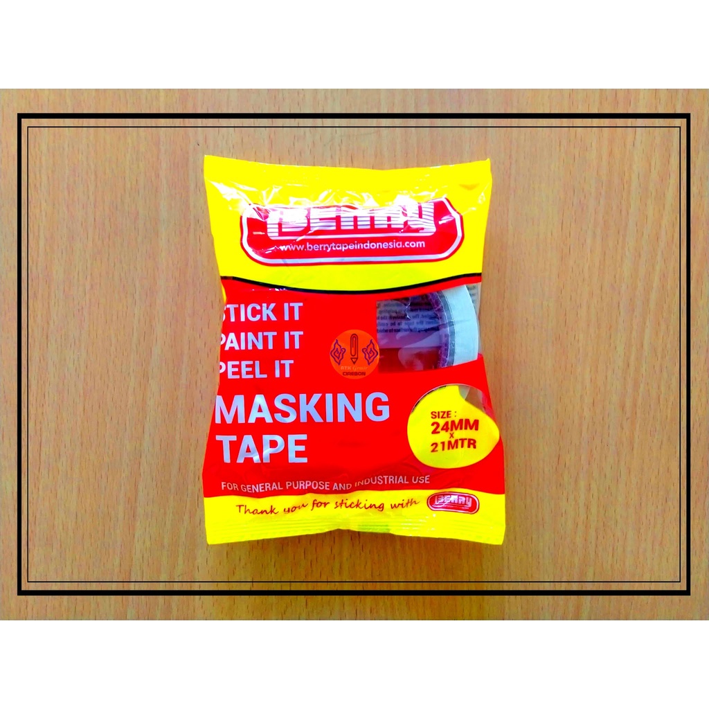 

Lakban Kertas 1”in BERRY Masking Tape 24 mm x 21 m