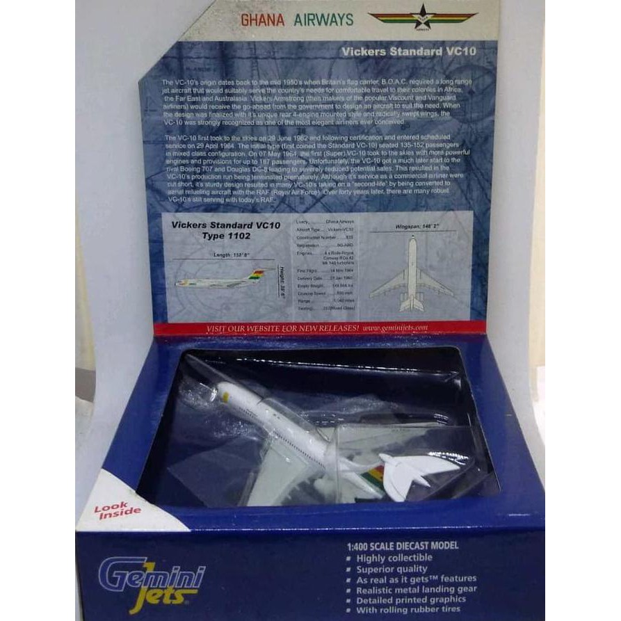 Produk Gemini Jets 1/400 - Ghana Airways Berkualitas