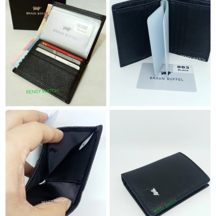 

READY DOMPET KARTU/CARD HOLDER KULIT ASLI BRUAN BUFFEL 676. - Hitam MURAH