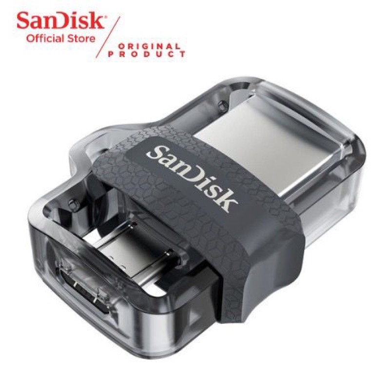 OTG SANDISK MICRO FLASH DISK USB OTG m3.0 Up To 150Mbps ORIGINAL OTG MICRO SDDD3  16GB/32GB/64GB/128GB Promo Sen