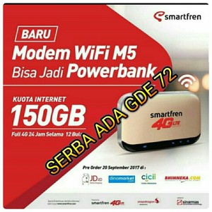 MIFI 4G ROUTER MODEM WIFI 4G SMARTFREN 4G ANDROMAX M5 FREE KUOTA 150GB