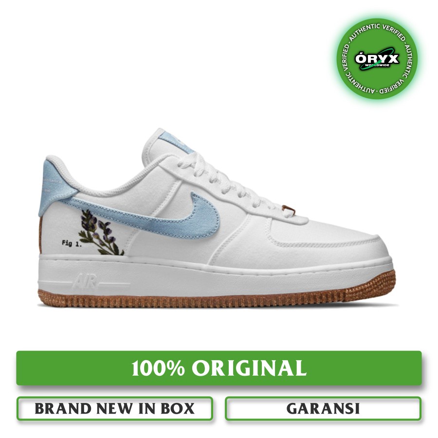 Nike Air Force 1 '07 SE Plant Cork Pack / White / Indigo / Obsidian (CZ0269-100) 100% ORIGINAL