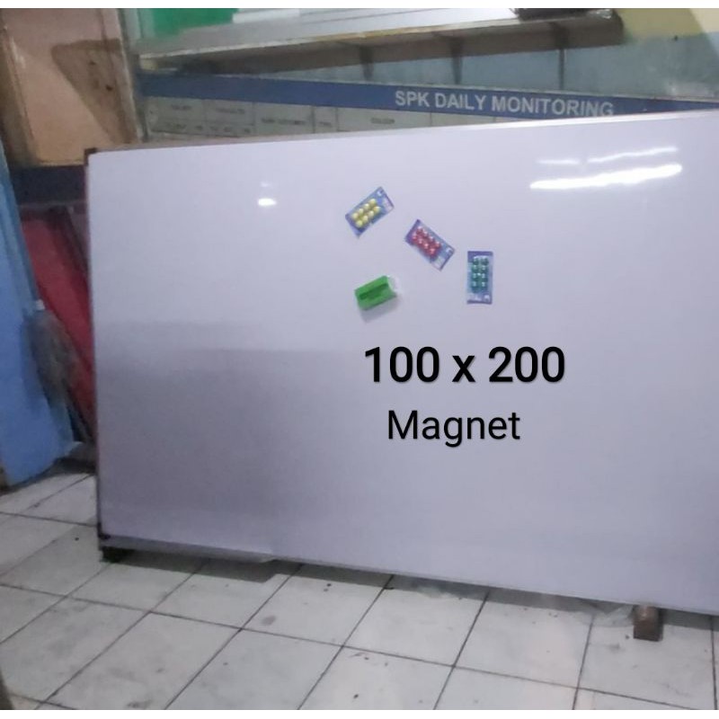 

Whiteboard magnet 100 x 200 cm papan tulis besar