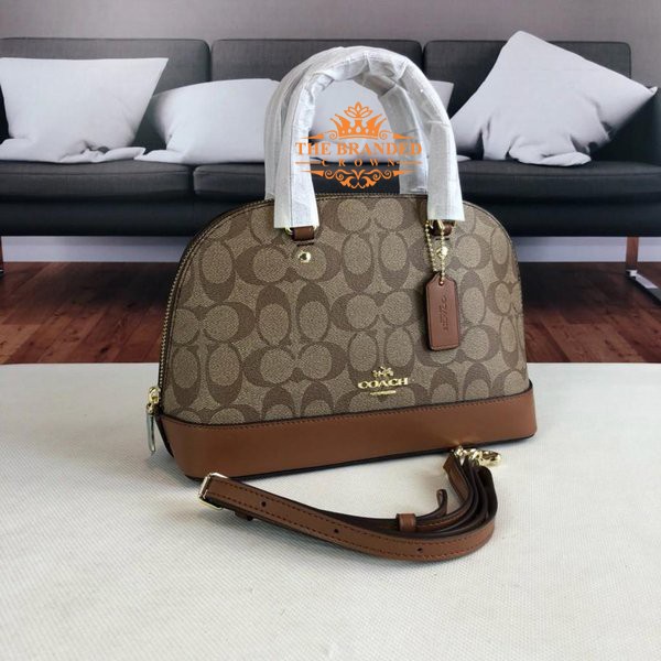 Tas Coach 27583 Mini Sierra Satchel In Signature Khaki
