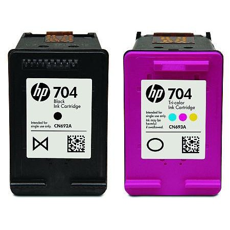 TINTA / CATRIDGE HP 704 BLACK / COLOR ORIGINAL 100%