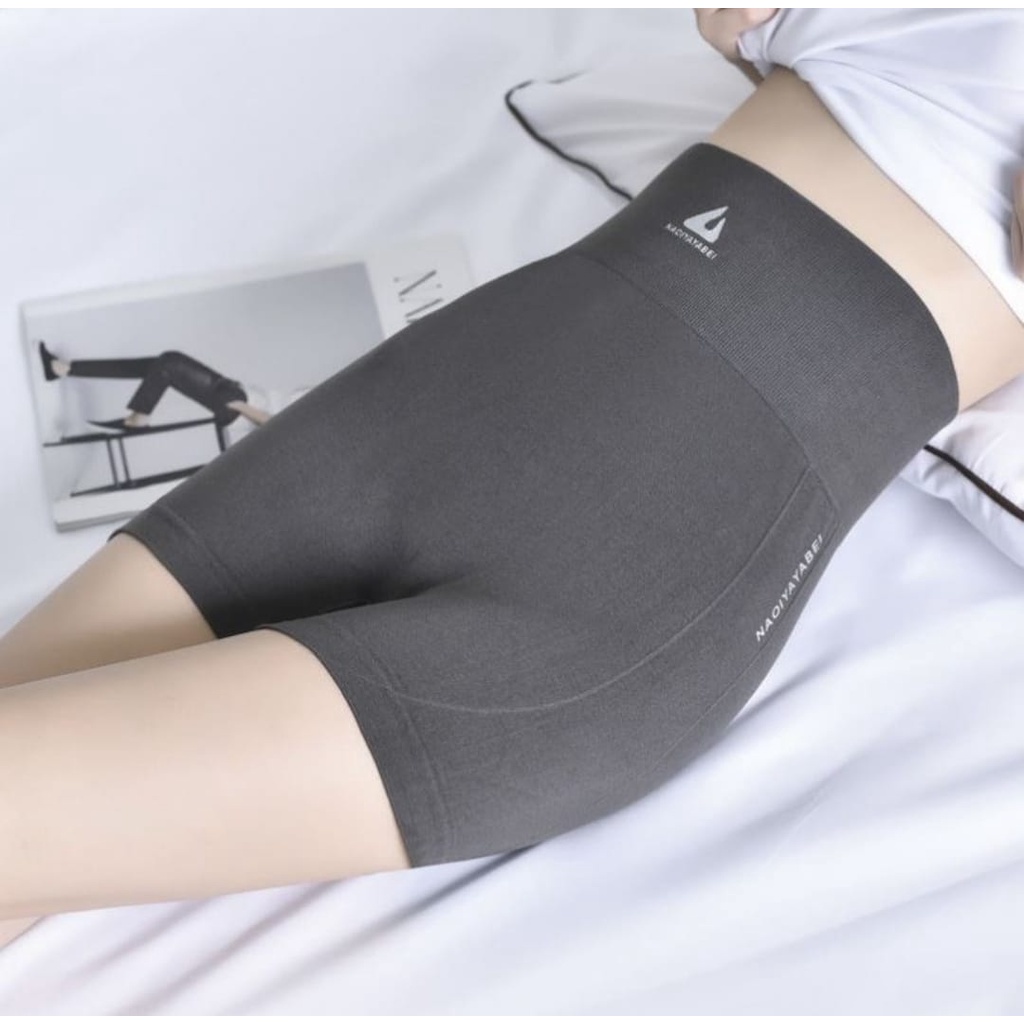 sCottsMith Celana Pendek Wanita Sexy Nyaman Celana Pendek Olahraga Gym Yoga Seamless Dengan Logo 1059-GRAY