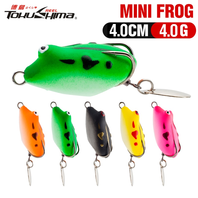 1 Pc Umpan Pancing Soft Bait Bentuk Katak Mini 5 Warna Ukuran 4cm 4g