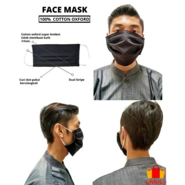 masker kain premium / masker cotton oxford