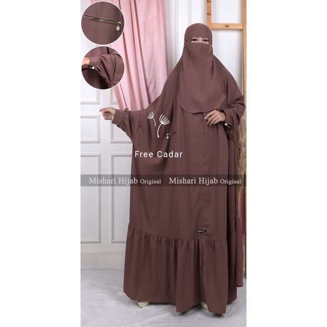 Mishari Overhead Khimar Maroko Free Cadar Bandana